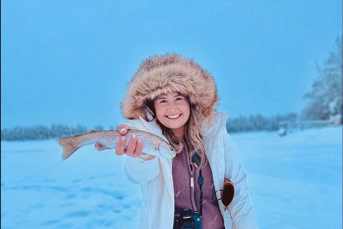 3 Hour Ice Fishing Experience - Getting to Olnes Pond: the pin matters