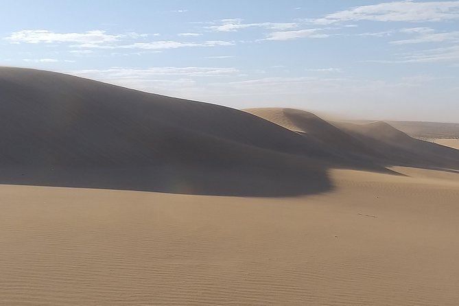 4 hours.Agadir : Trip to Sahara and tifnit fishing village - How long is it, and what you do after