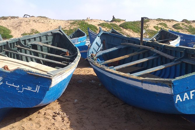 4 hours.Agadir : Trip to Sahara and tifnit fishing village - The Tifnit stop: dunes, photos, and fishing village atmosphere