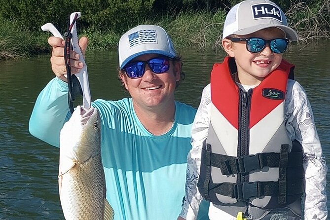 5 Hour Full Guided Fishing Trip. Redfish++ Reel in the memories. - Kemah Half-Day Fishing: The Real Point Is Private Time