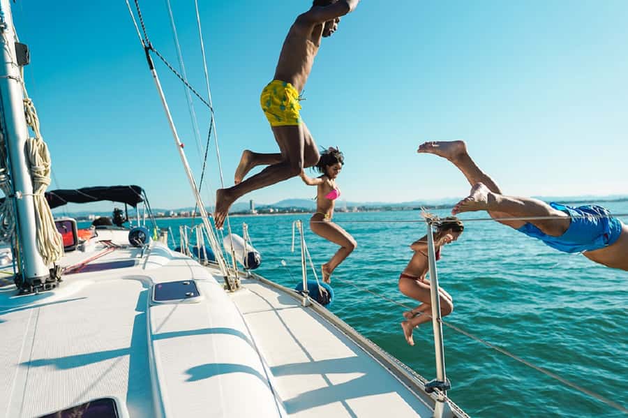 Agadir: Boat Trip with Fishing, Swimming, and BBQ Lunch - Fishing stop: gear included, crew help when your arms are new to this