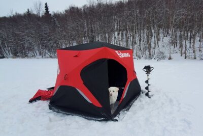 Anchorage Ice Fishing Adventure with transportation - What Happens on the Ice: Tent Setup, Gear, and Step-by-Step Teaching