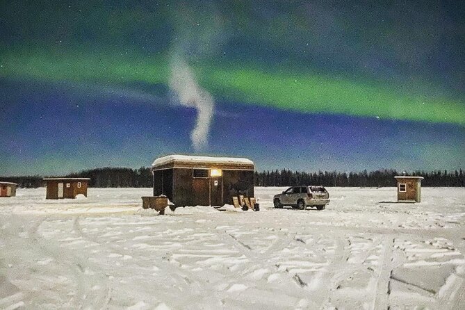 "Aurora Ice" - Ice Fishing & Salmon Dinner Tour - Price and value: $239 for a warm, multi-part night