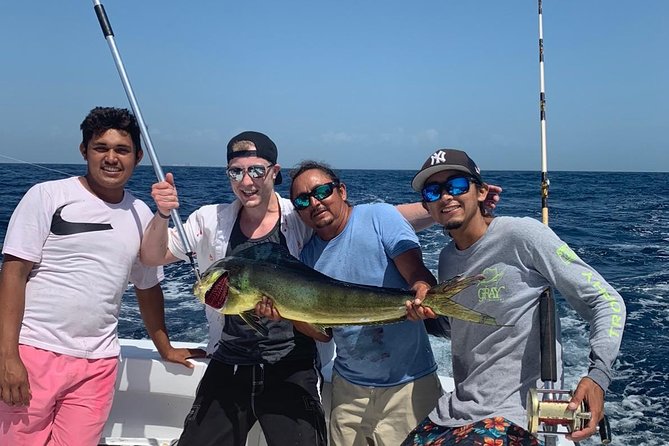 Cancun fishing charter if you don't fish you don't pay 46ft yacht 12pax 25P14 - Cost and value: $1,090 per group plus license and dock fees