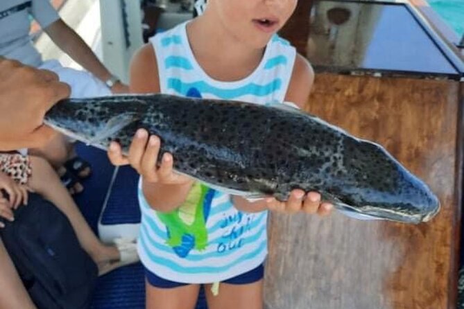 Captain Manolis Fishing with barbecue on the boat - Rhodes Fishing From Akti Sachtouri: The Setup