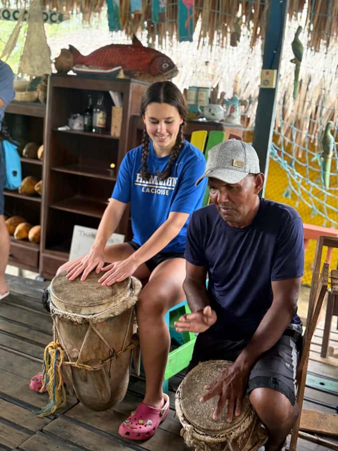 Cartagena: Mangrove Eco Tour & Fishing with Transportation - Getting picked up, then cooling down with that first natural drink