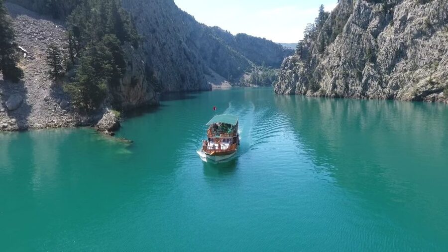 City of Side: Green Canyon Tour w/ Boat, Lunch & Fishing - Green Canyon boat ride: where the views actually happen
