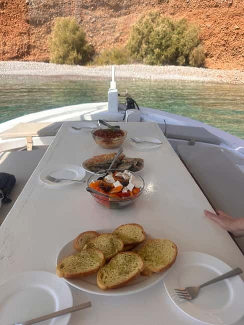 Crete: Boat Cruise with Fishing, Swimming, Lunch, and Drinks - Plaka and Spinalonga Island stop: history without losing the day