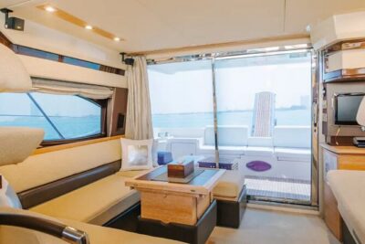 Dubai Private Luxury Yacht Tour with Fishing Facilities - Ain Dubai on Bluewaters Island: the Ferris wheel moment from the water