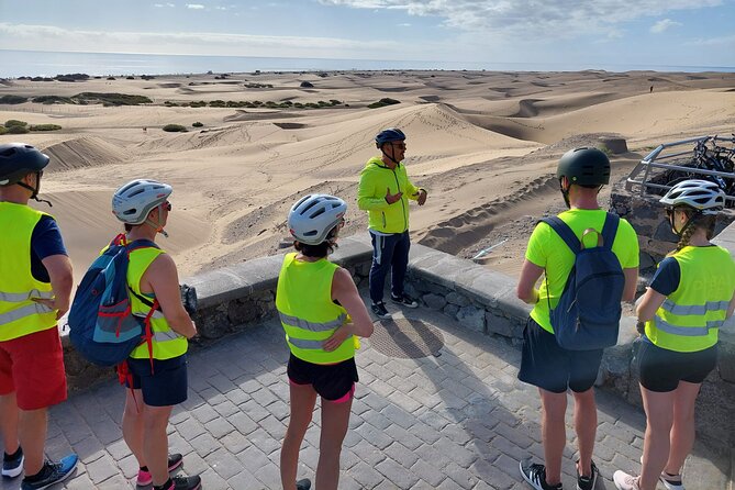 Electric Bike Panoramic South Coast Tour Optional Fishing Tapas - Stop 1: Paseo Costa Canaria and the dunes edge of Maspalomas