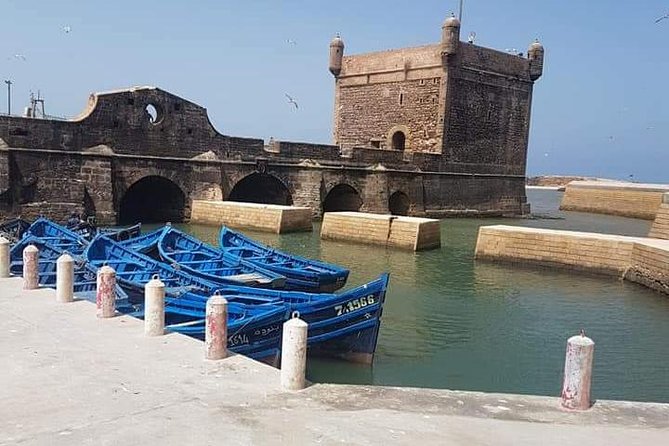 Essaouira The Small Fishing Harbor - The fishing port and the blue boats: where the action is