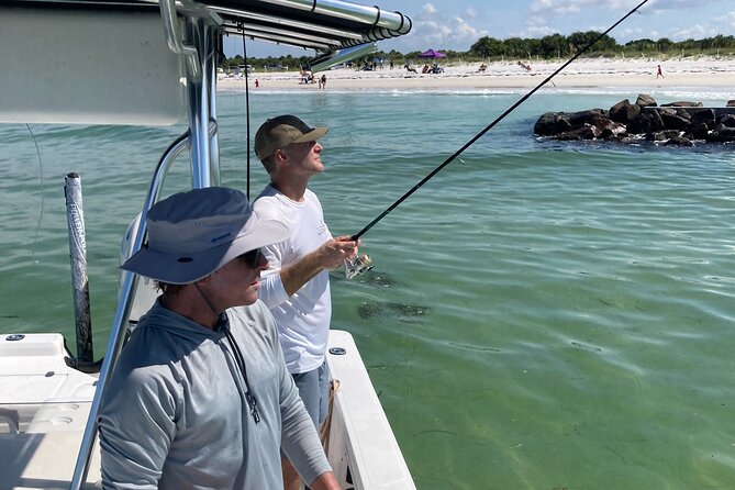 Fishing Adventure in Clearwater - Sightseeing between casts: dolphins, manatees, birds, and shells