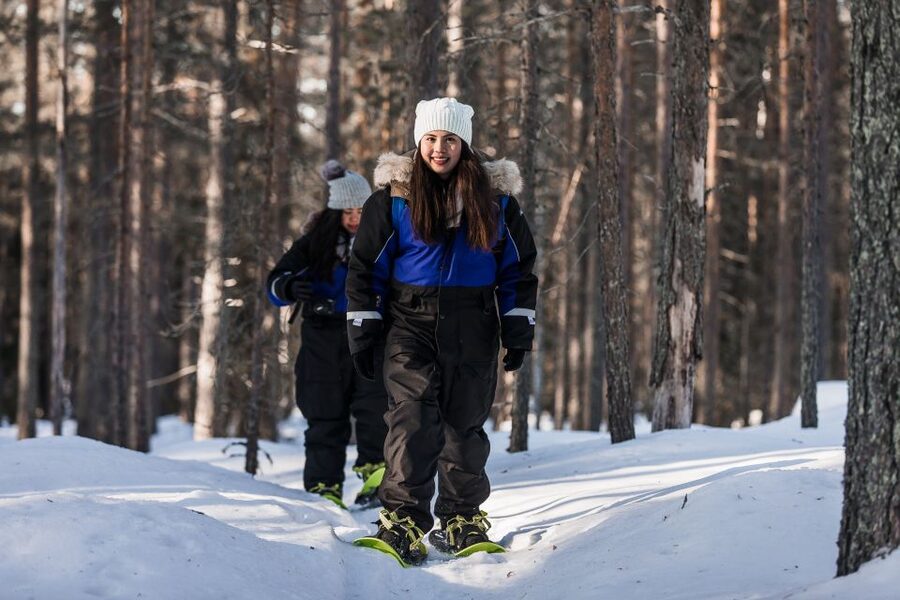 From Rovaniemi: Snowshoeing and Ice Fishing Tour - The snowshoe walk: easy enough to enjoy, long enough to feel it