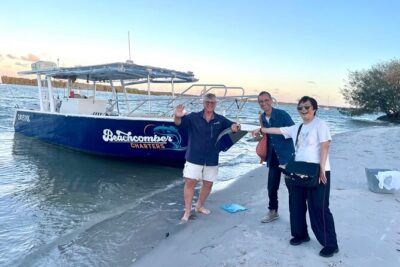 Gold Coast's Broadwater Private Calm Water Fishing - The boat experience: Beachcomber, simple boarding, and a crew that stays with you