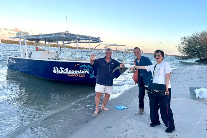 Gold Coast's Broadwater Private Calm Water Fishing - The boat experience: Beachcomber, simple boarding, and a crew that stays with you