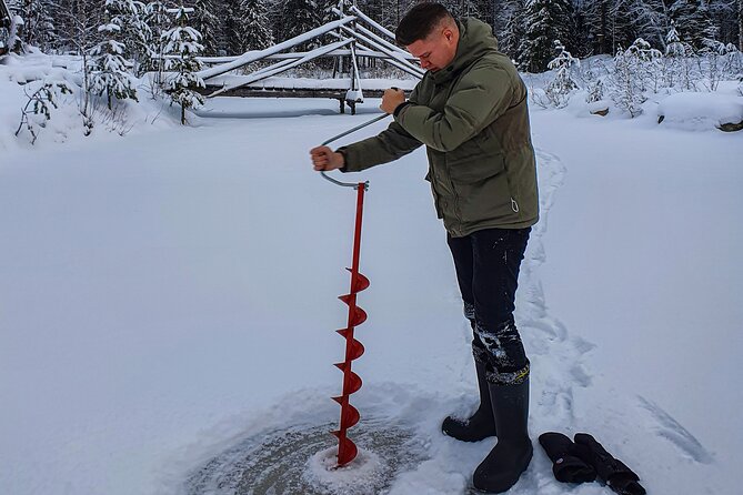 Half-Day Husky Safari and Salmon Ice Fishing Experience - Two activities that fit Rovaniemi time and your budget