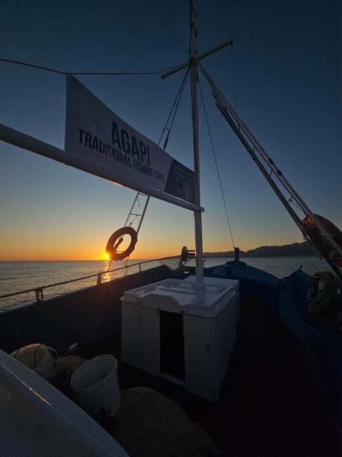 Hersonissos: Agapi Fishing Trips Sunset Cruise - Setting the nets: the part that feels most real