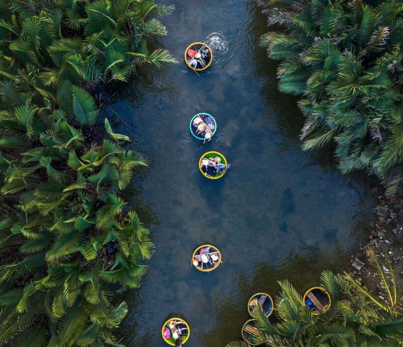 Hoi An: Basket Boat and fishing Crabs Tour - Gliding Through the Coconut Forest on a Bamboo Basket Boat