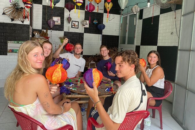 Hoi An Full Lantern Making Class , Basket Boat , Crab Fishing And Food - Lantern Workshop in Bay Mau: A Real Hoi An Souvenir, Not a Tricky Craft