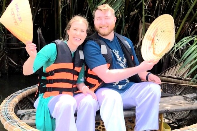 Hoi An Full Lantern Making Class , Basket Boat , Crab Fishing And Food - Basket Boat Ride in Cam Thanh Canals With Ao Dai: The Fun Part People Actually Talk About
