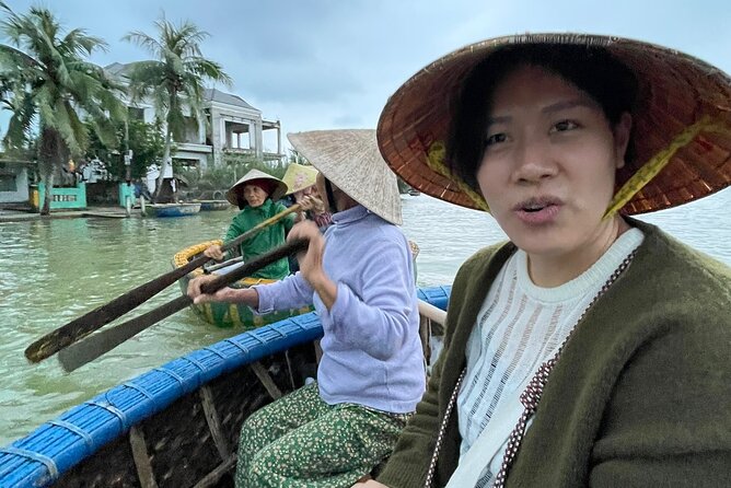 HoiAn:Making Lantern & Cooking Class-BasketBoat Ride,Crab fishing - Coconut Palm Basket Boat Riding: Slow, Scenic, and Different