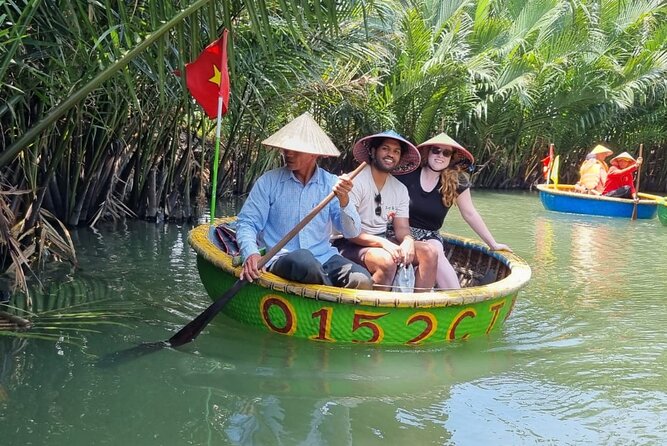 HoiAn:Making Lantern & Cooking Class-BasketBoat Ride,Crab fishing - Hotel Pickup and Market Shopping for Your Cooking Class