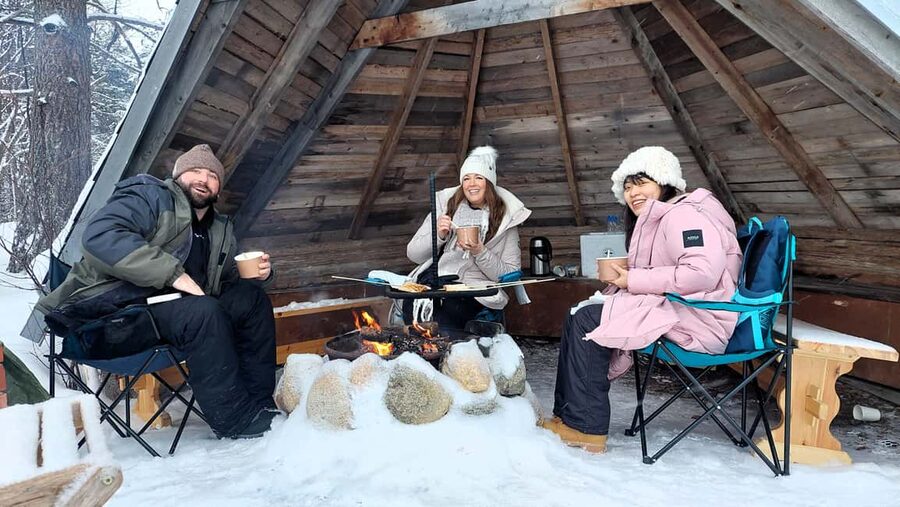Ice Fishing Adventure in Levi with Salmon Soup - Cooking Your Fish Over an Open Fire (and Taking It With You)