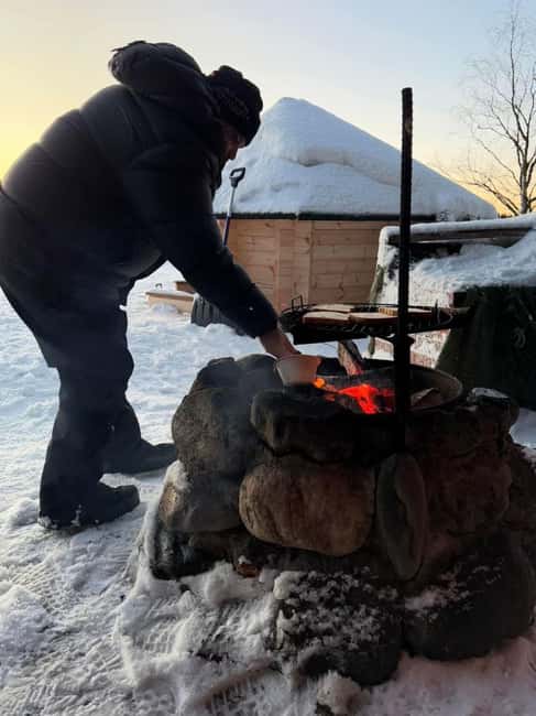 Ice Fishing Adventure in Levi with Salmon Soup - From Burger King Levi to the Lake: Getting to Rautusjärvi