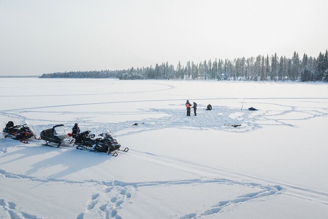 Ice Fishing and Snowmobile Safari Combo in Lapland - The Snowmobile Safari: Forest Route, Helmet, and Real-Time Control