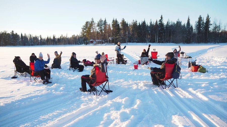 Ice fishing program in Lapland - Starting in Rovaniemi and Getting to Palojärvi Without Making It Hard