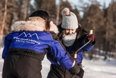 Ice Fishing Tour - Drilling the hole and learning real ice-fishing basics