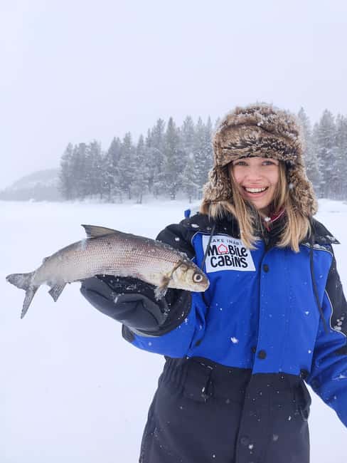 Inari: 2 hour Ice Fishing at Lake Inari - The snowmobile sledge ride: comfort first, cold second