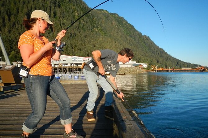 Juneau Shore Fishing for Alaskan Salmon - Gearshack Gear: Rain Gear, Boots, Poles, Lures, and Bait