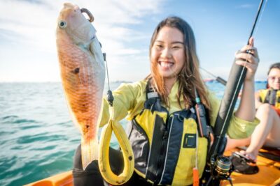 Kayak Fishing in Singapore, Sentosa, East Coast: Day, Sunset & Night Adventures - The Hobie Mirage Drive: pedaling that keeps you fishing-ready