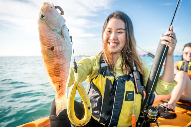 Kayak Fishing in Singapore, Sentosa, East Coast: Day, Sunset & Night Adventures - The Hobie Mirage Drive: pedaling that keeps you fishing-ready