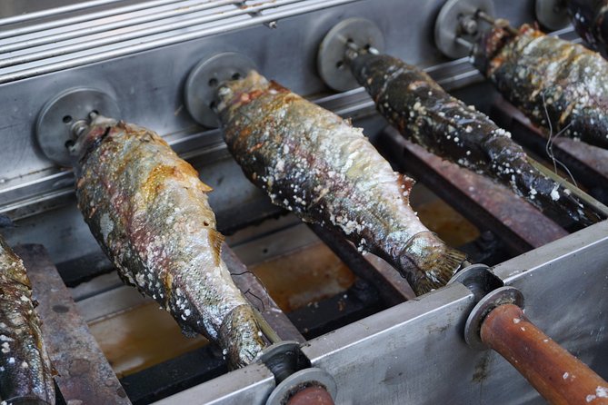Korea Winter Ice Fishing Festival (Pyeongchang Trout Festival) - The on-ice setup: tent, folding chair, and rod included