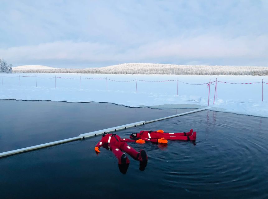 Lapland: Ice Fishing, Floating & BBQ Snow Adventure - Entering the arctic forest first, then the frozen lake