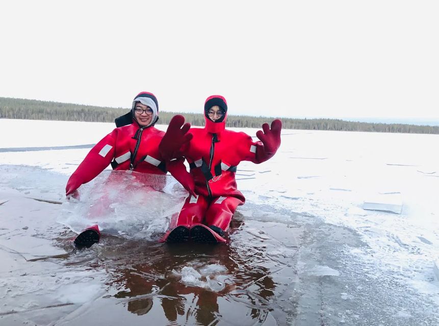 Lapland: Ice Fishing, Floating & BBQ Snow Adventure - Winter clothes included: comfort is part of the success