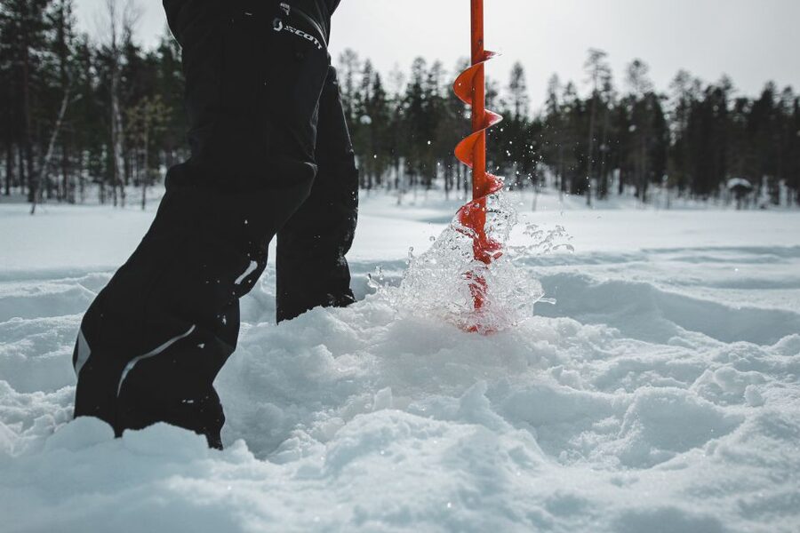 Levi: Finnish Ice Fishing Tour by Car - Drilling Your Own Hole and Setting Up: The Hands-On Ice Fishing Lesson