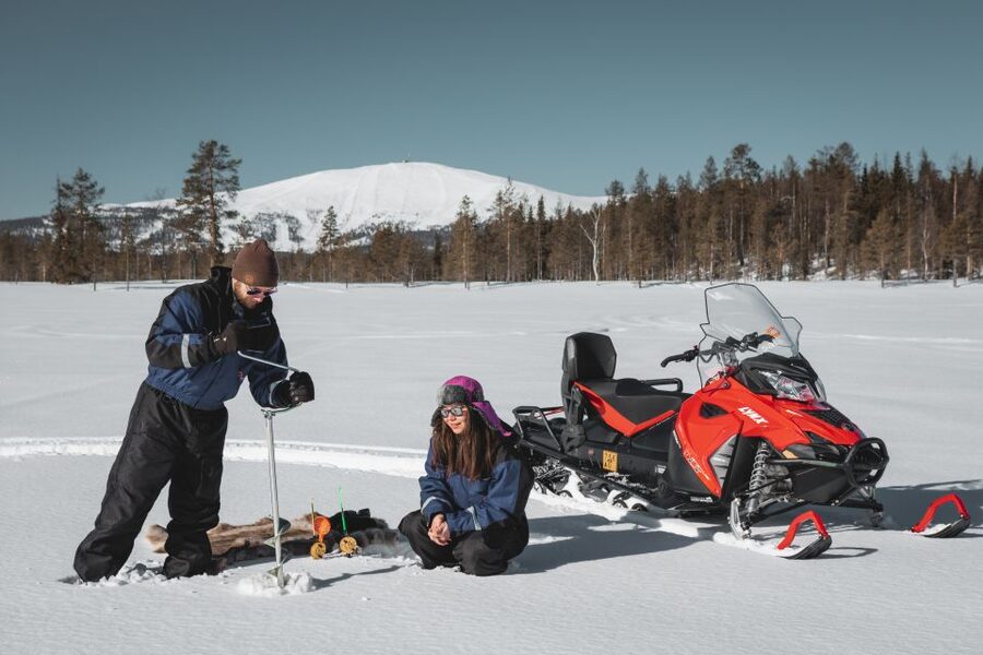Levi: Snowmobile Safari with Ice Fishing and Outdoor Lunch - Outdoor Lunch by Open Fire: The Warmth You’ll Remember
