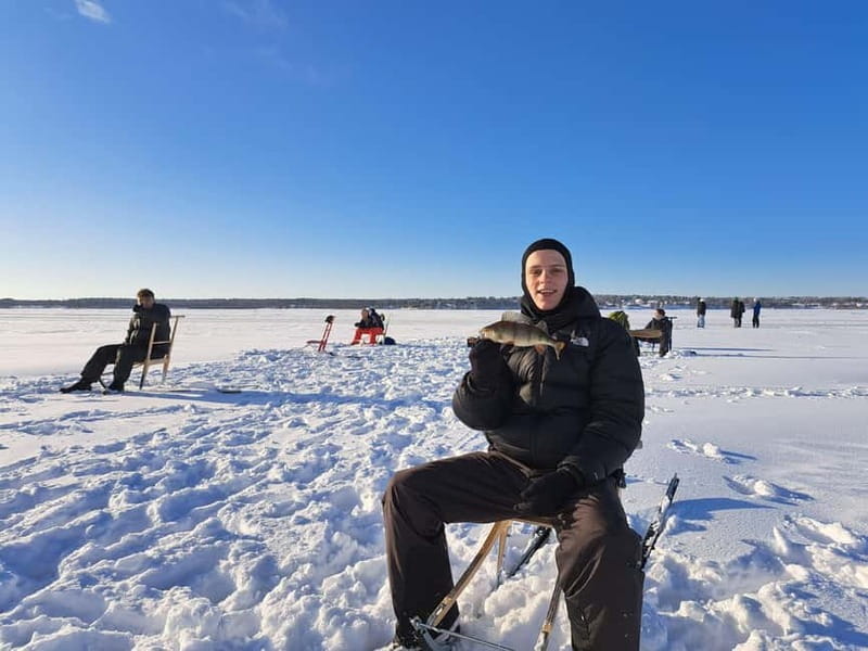 Lulea: Ice Fishing Tour in the heart of the city with Guide - Target Species: Salmon, Trout, and Whitefish on Ice
