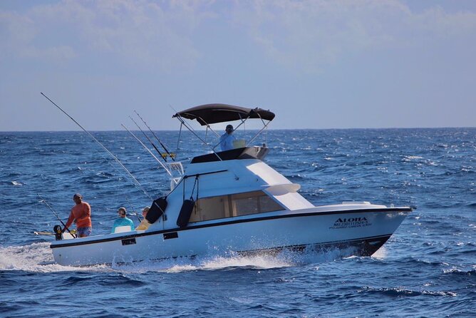 Private fishing charter Bertram 31ft 6 pax max if you don't fish you don't pay - Private boat fishing off Cancun and Isla Mujeres: what you’re really paying for