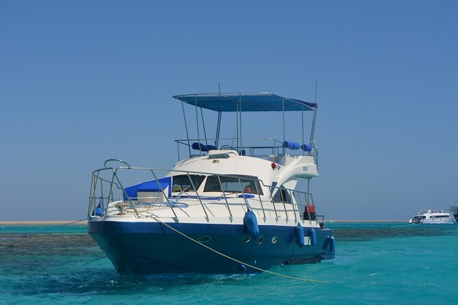 Private Fishing Day Boat With Equipment and Transfer – Hurghada - The snorkeling stop: guide support plus included gear