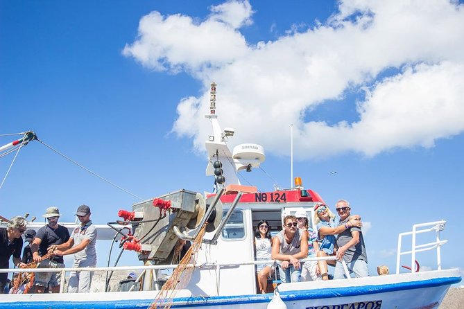 Private Fishing Tour - Morning (transportation included) - The route: Vlychada, Red Beach, White Beach, and the south-coast landmarks