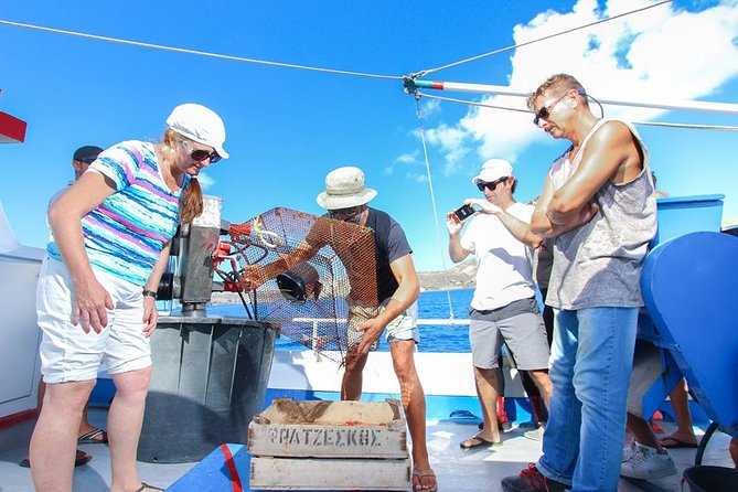 Private Fishing Tour - Morning (transportation included) - Lunch onboard: catch of the day, Greek sides, and local produce