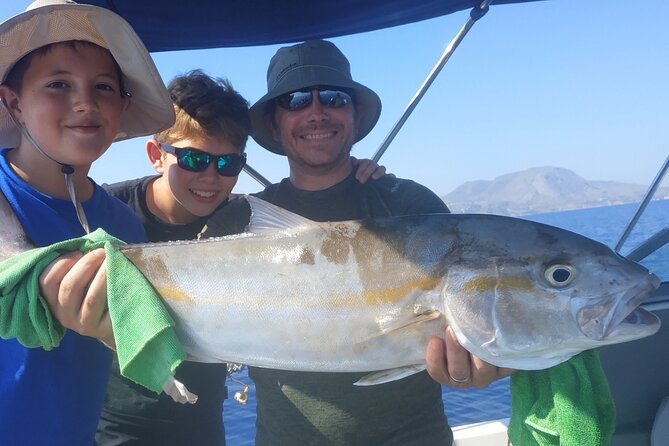Private fishing trip Chania, Crete (price is per group) - What’s included: equipment, guidance, and on-board comfort