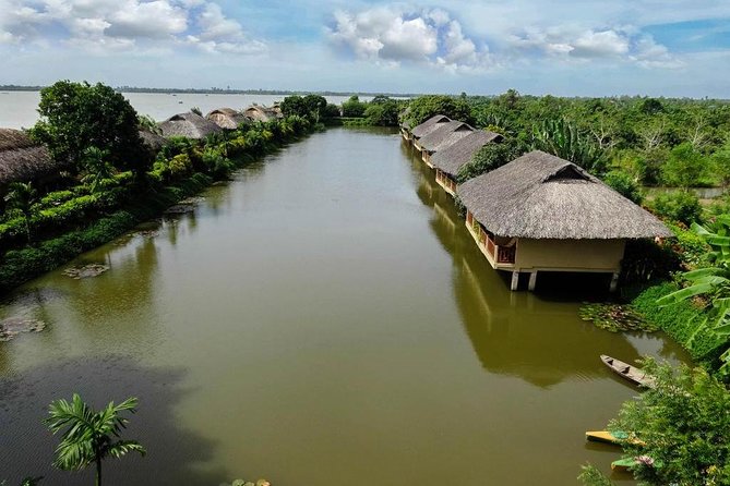 PRIVATE LUXURY Mekong 1 Day with Biking, Fishing, Cooking Class & BBQ LUNCH - Unicorn Island: stilted fishing houses and small tastings