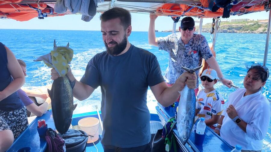 Rhodes: Fishing Trip, Snorkelling, BBQ, & Professional Guide - Lunch on a handcrafted BBQ: the meal is built into the experience