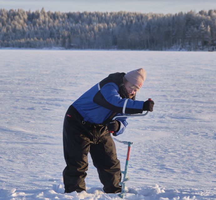 Rovaniemi: Ice-Fishing like a Finn - The Drilled Hole and the Waiting Game: How the Fishing Works
