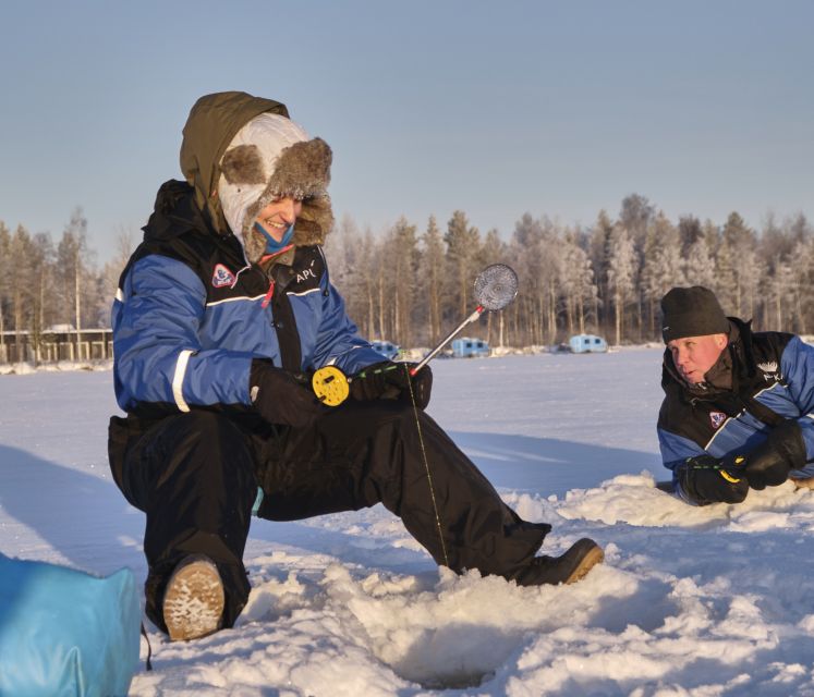 Rovaniemi: Ice-Fishing like a Finn - When You Catch Something: Turning Perch Into a Real On-Ice Snack